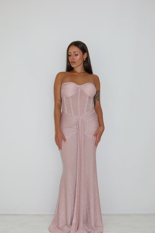 Vestido Leia Rosa