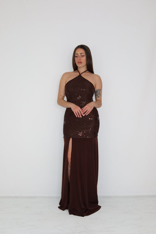 Vestido Naida Marrón