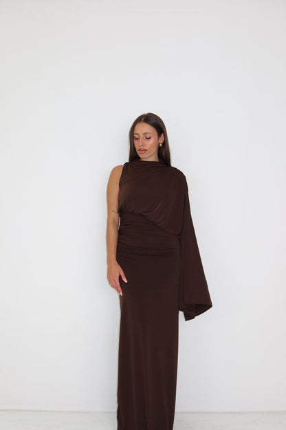 Vestido Luné Marrón