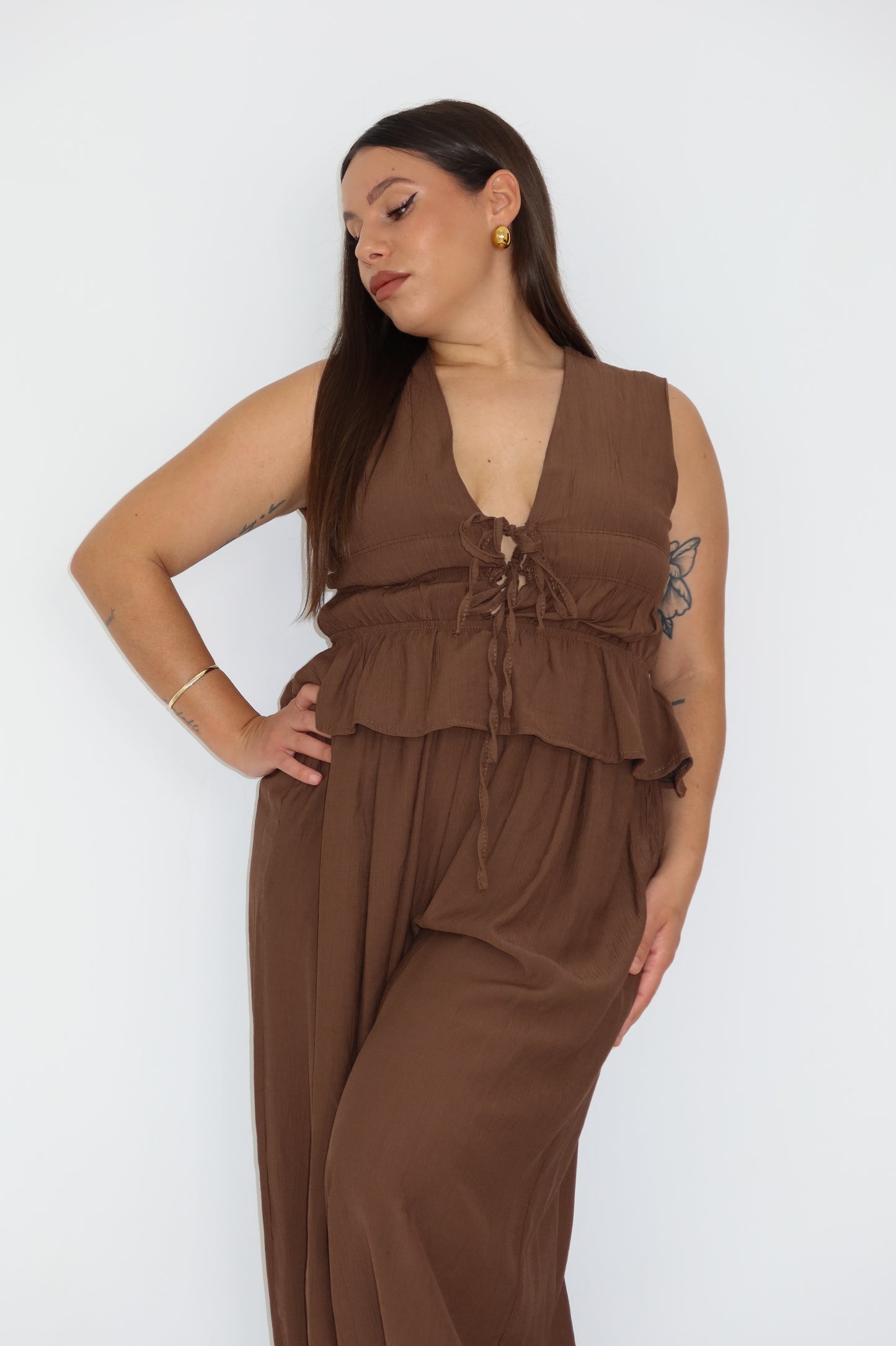 Conjunto Thaisa Marrón