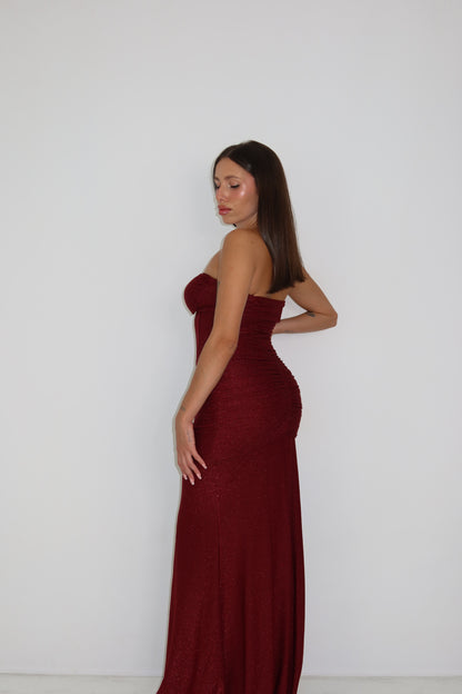 Vestido Leia Burdeos