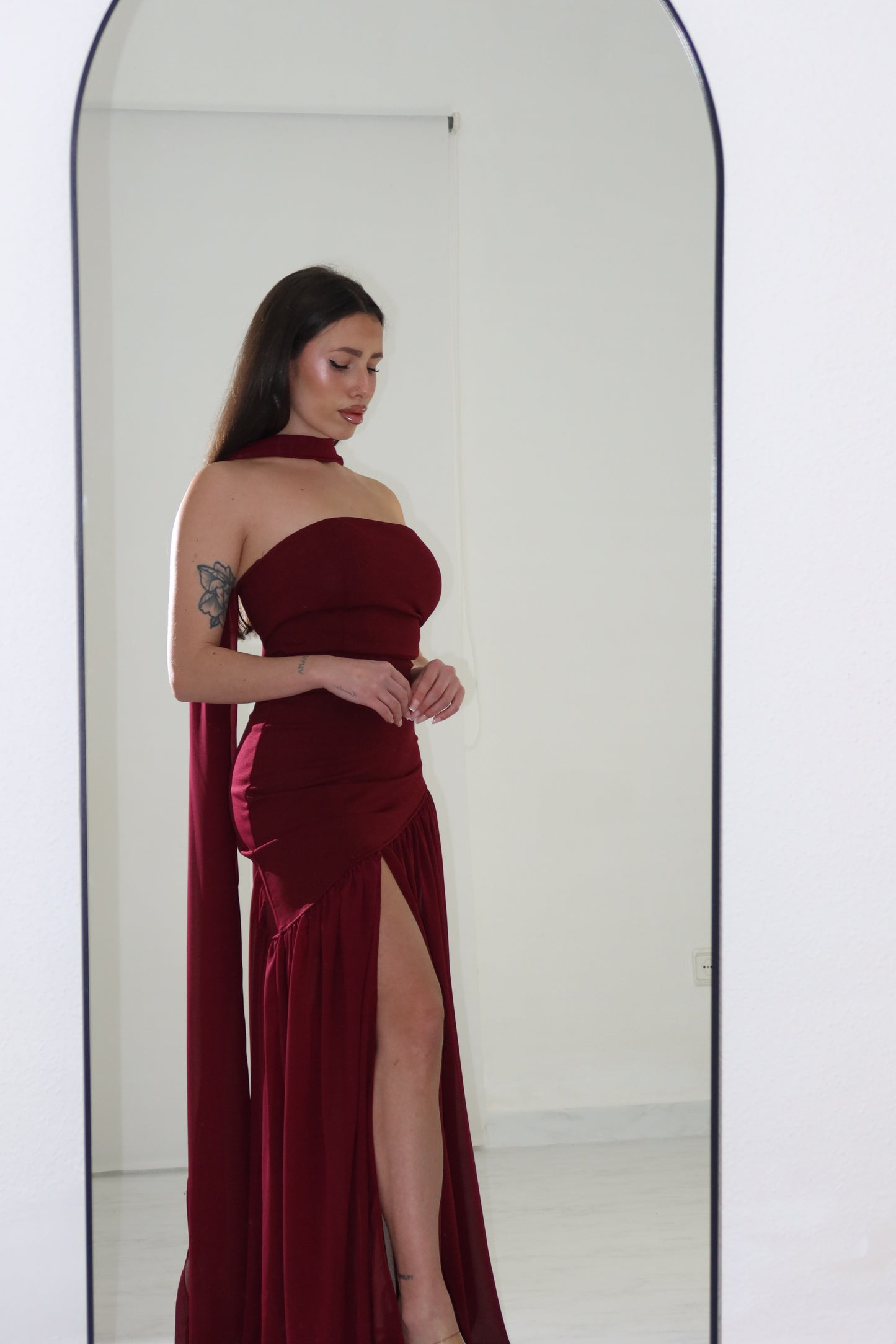 Vestido Chia Wine