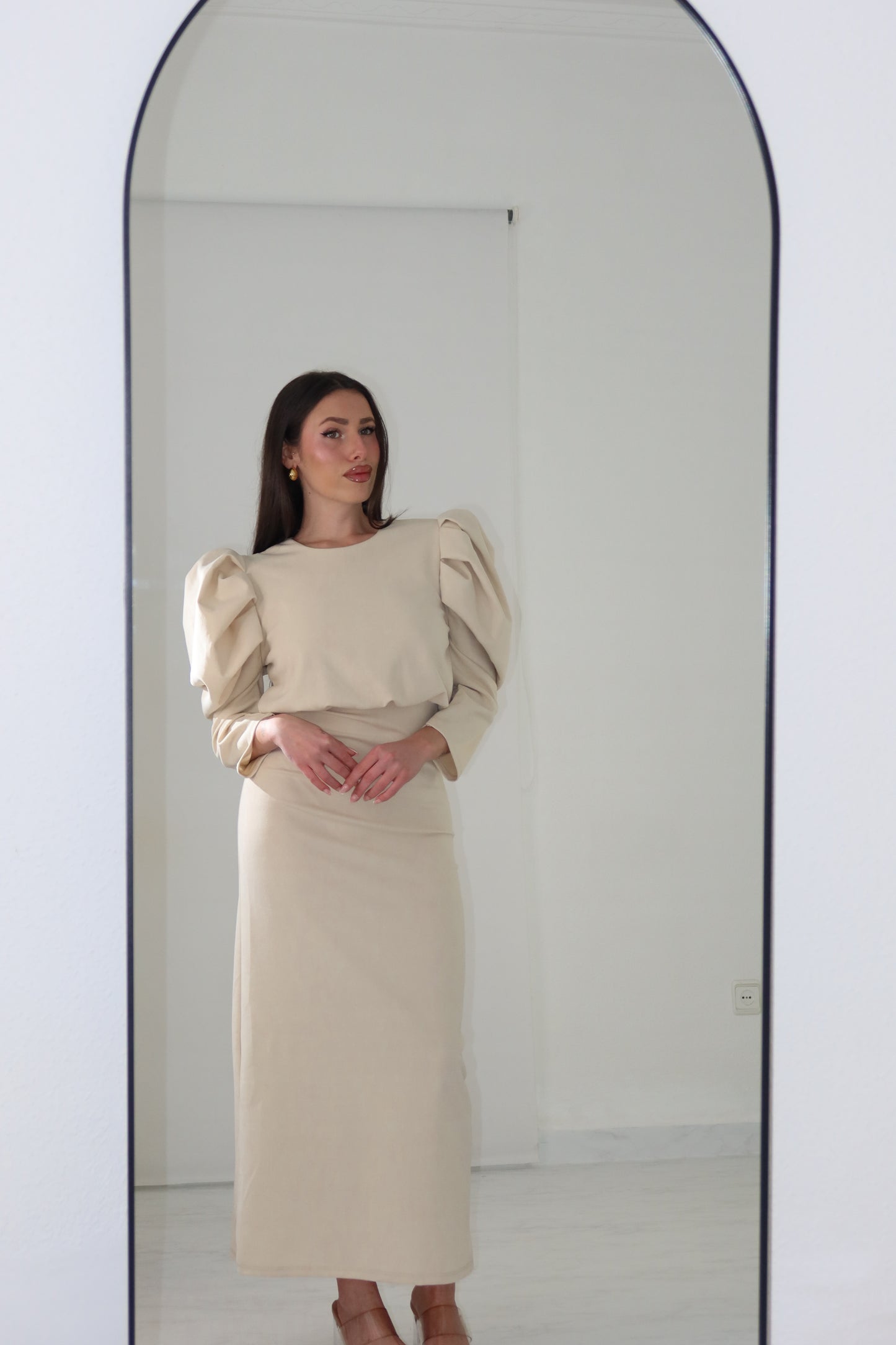 Vestido Valentina Beige
