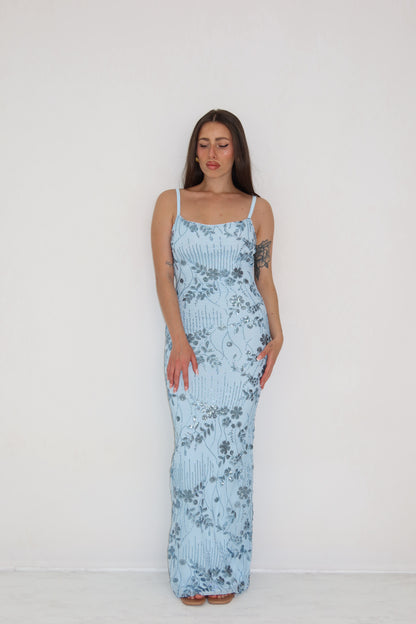 Vestido Galea Azul Celeste