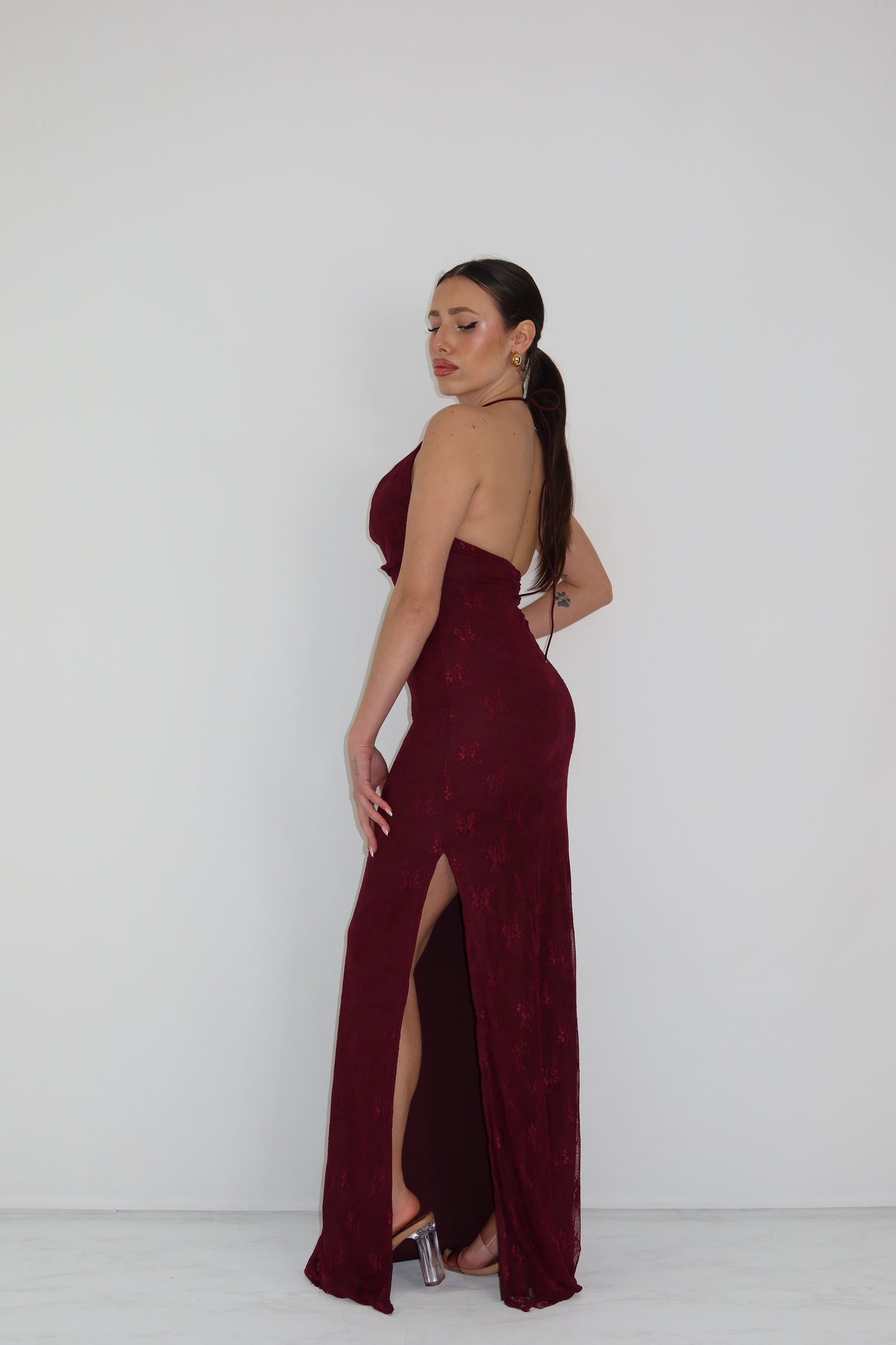 Vestido Malta Granate