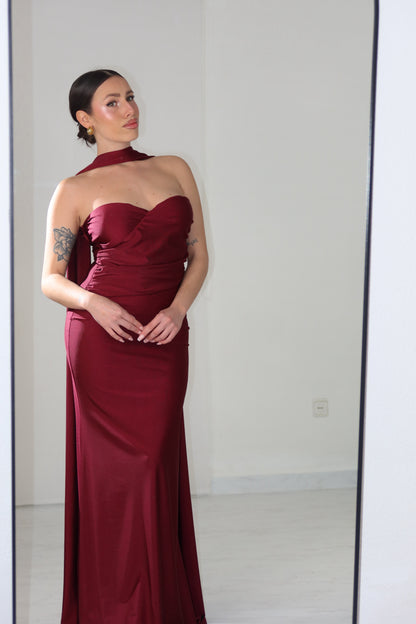 Vestido Nelia Burdeos