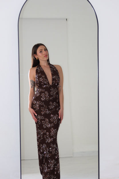 Vestido Passione Marrón