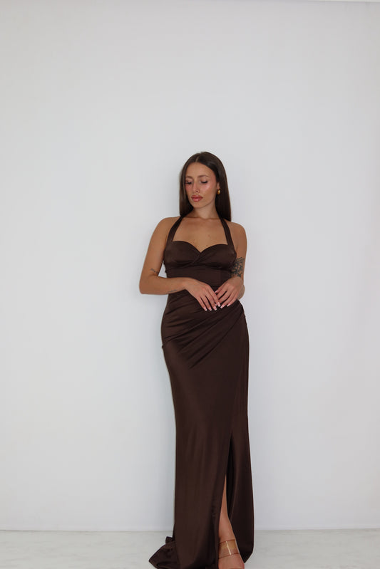 Vestido Miraal Marrón