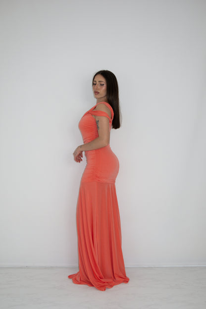 Vestido Tiaré Coral