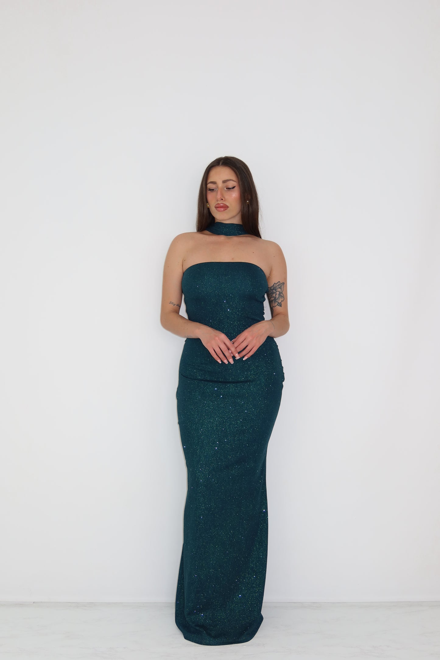 Vestido Celine Petróleo