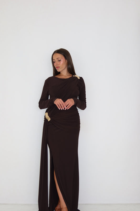 Vestido Arya Marrón