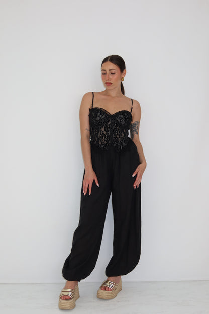 Corset Lúa Negro