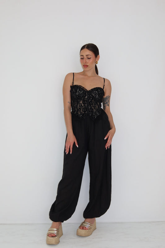 Corset Lúa Negro