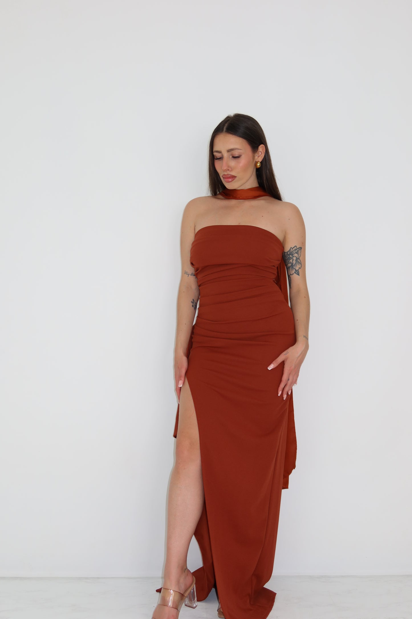 Vestido Rina Teja