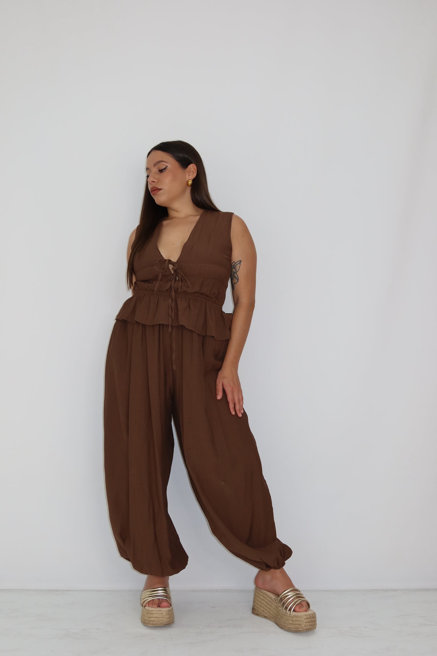 Conjunto Thaisa Marrón