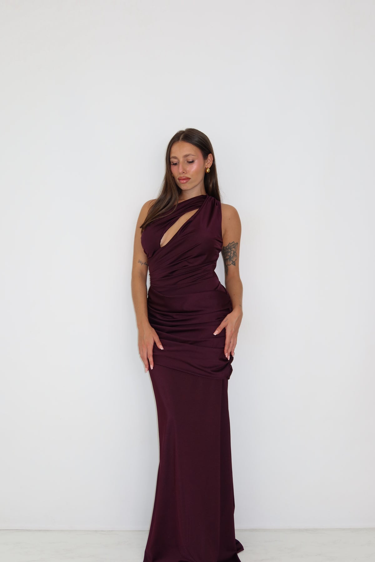 Vestido Zaina Berenjena