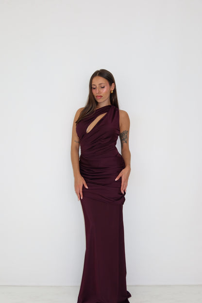 Vestido Zaina Berenjena