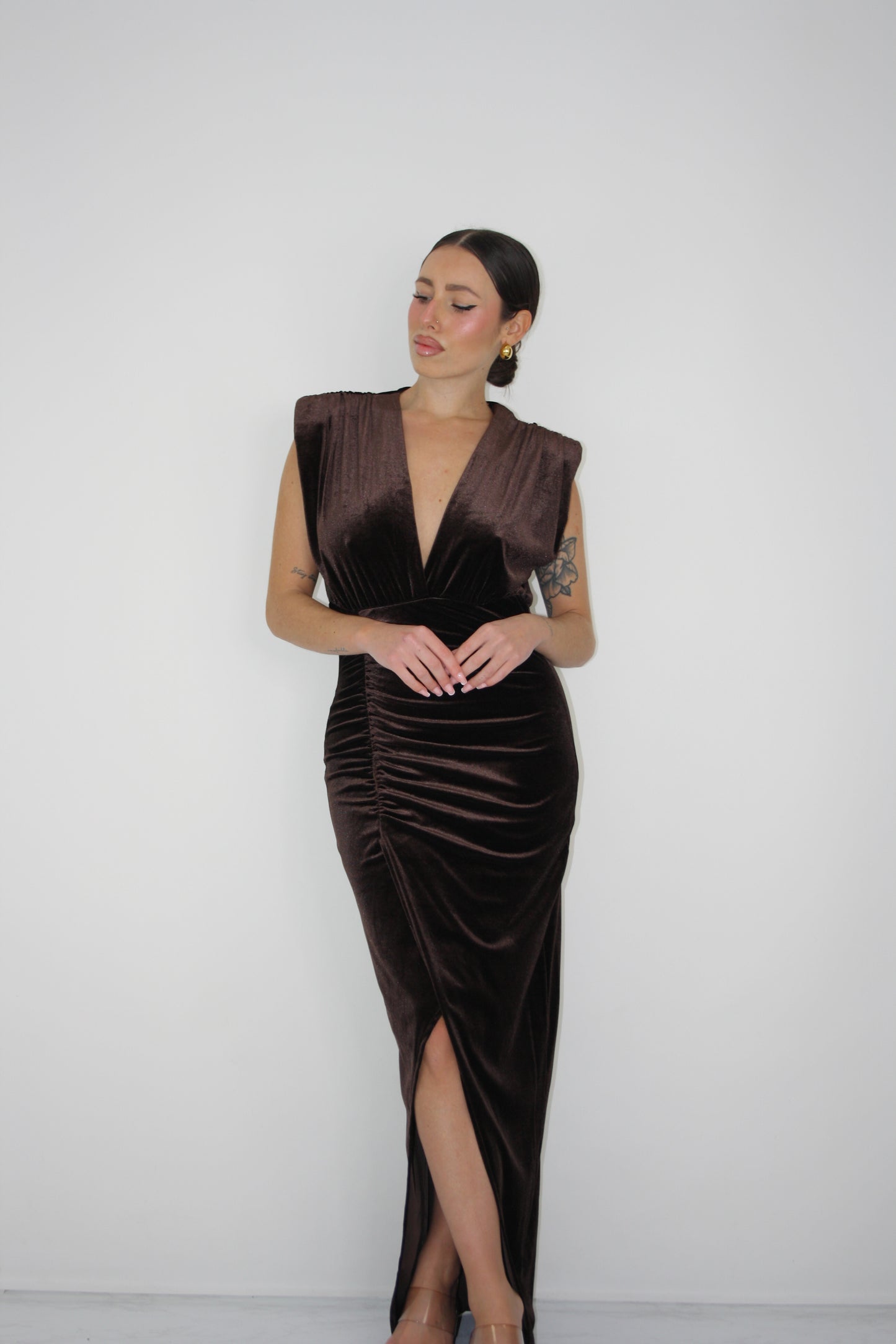 Vestido Eirene Marrón