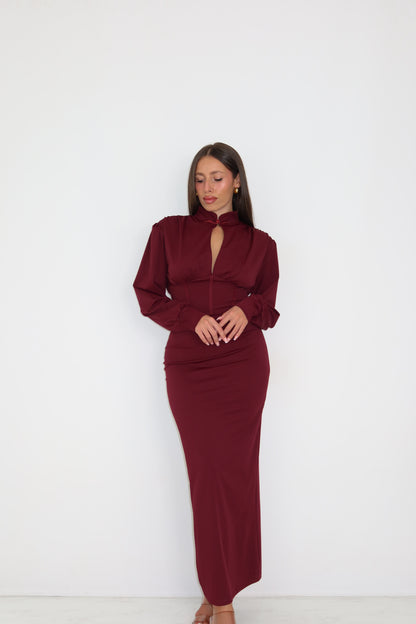 Vestido Alaira Granate