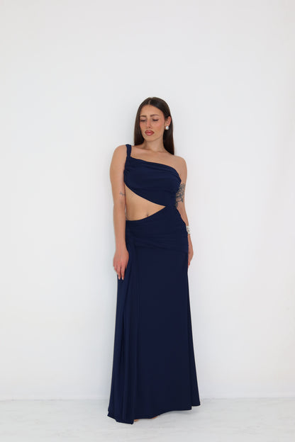 Vestido Negara Azul Marino