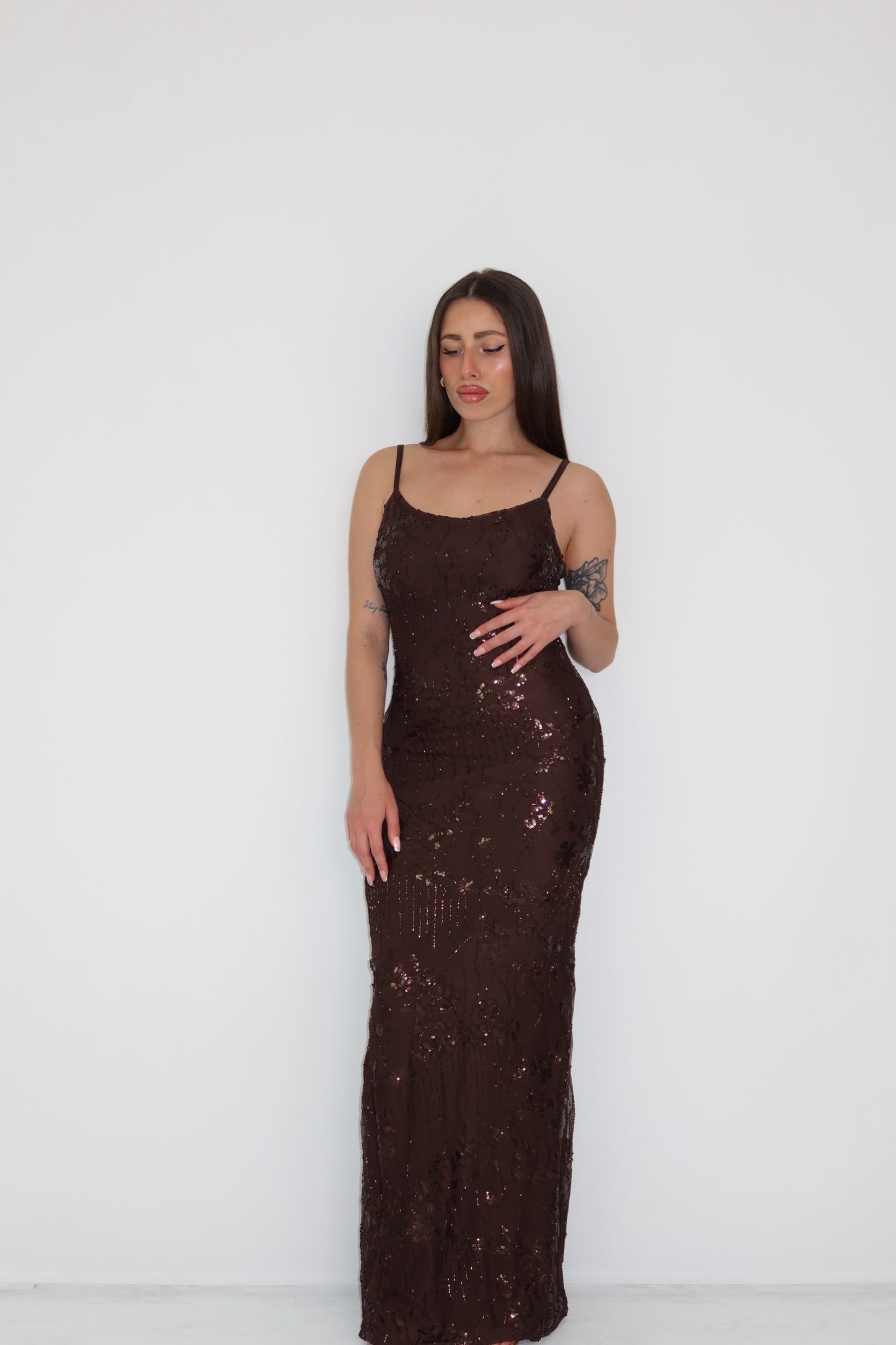 Vestido Galea Marrón