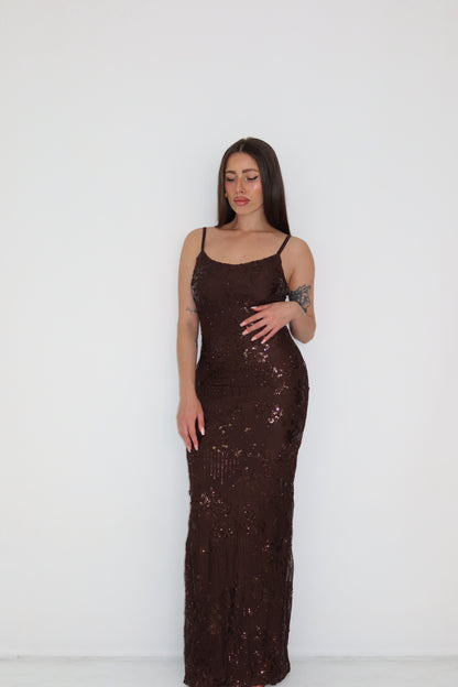 Vestido Galea Marrón