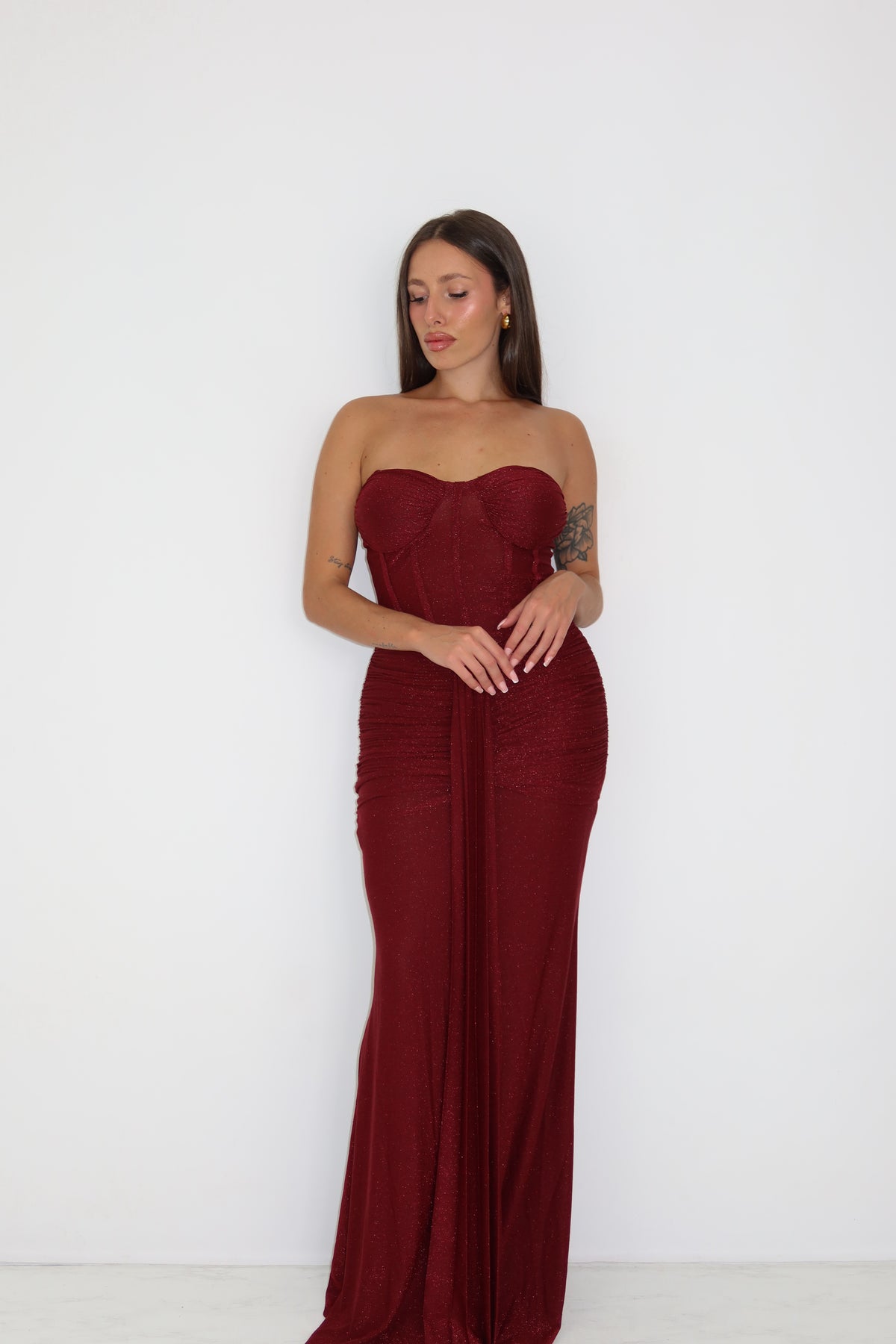 Vestido Leia Burdeos