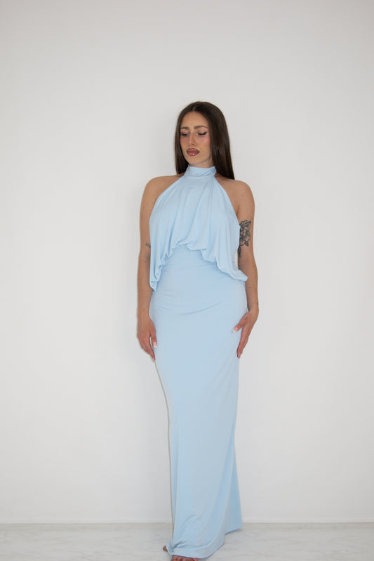 Vestido Ainé Azul Celeste