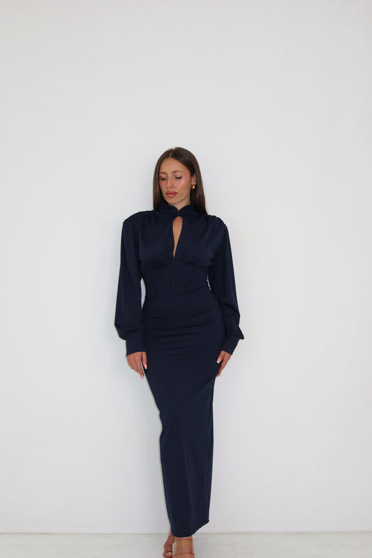 Vestido Alaira Azul Marino