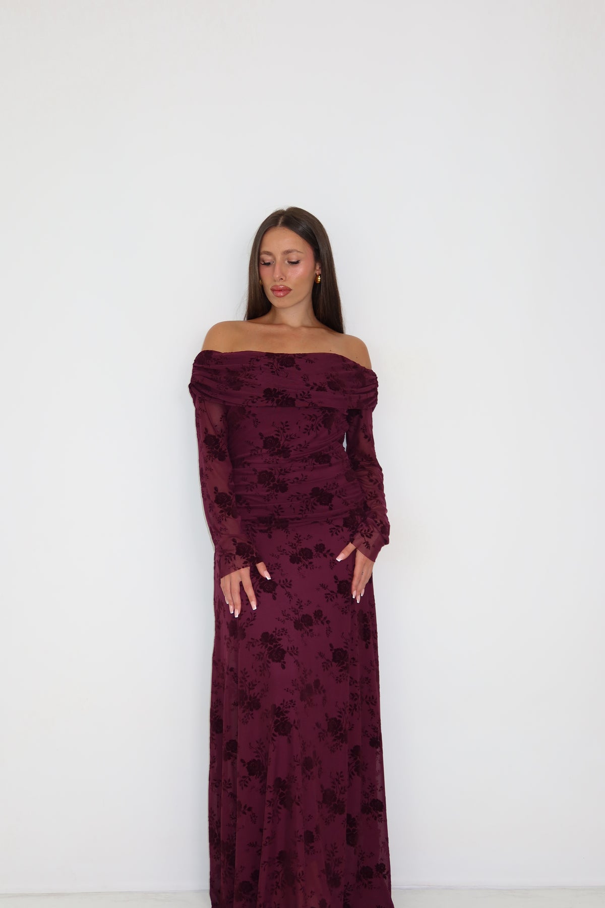 Vestido Odelia Burdeos