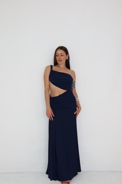 Vestido Negara Azul Marino