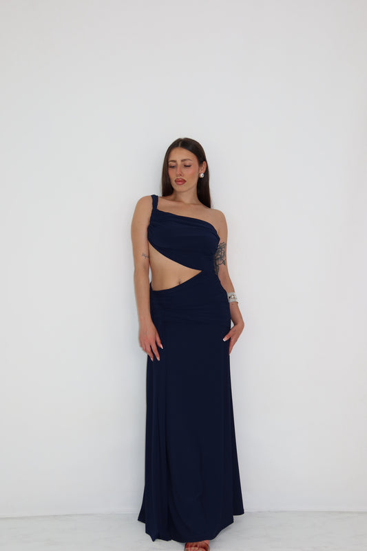 Vestido Negara Azul Marino