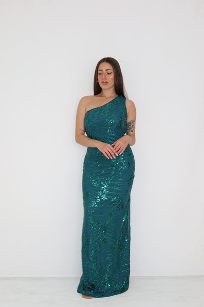 Vestido Aria Verde Botella