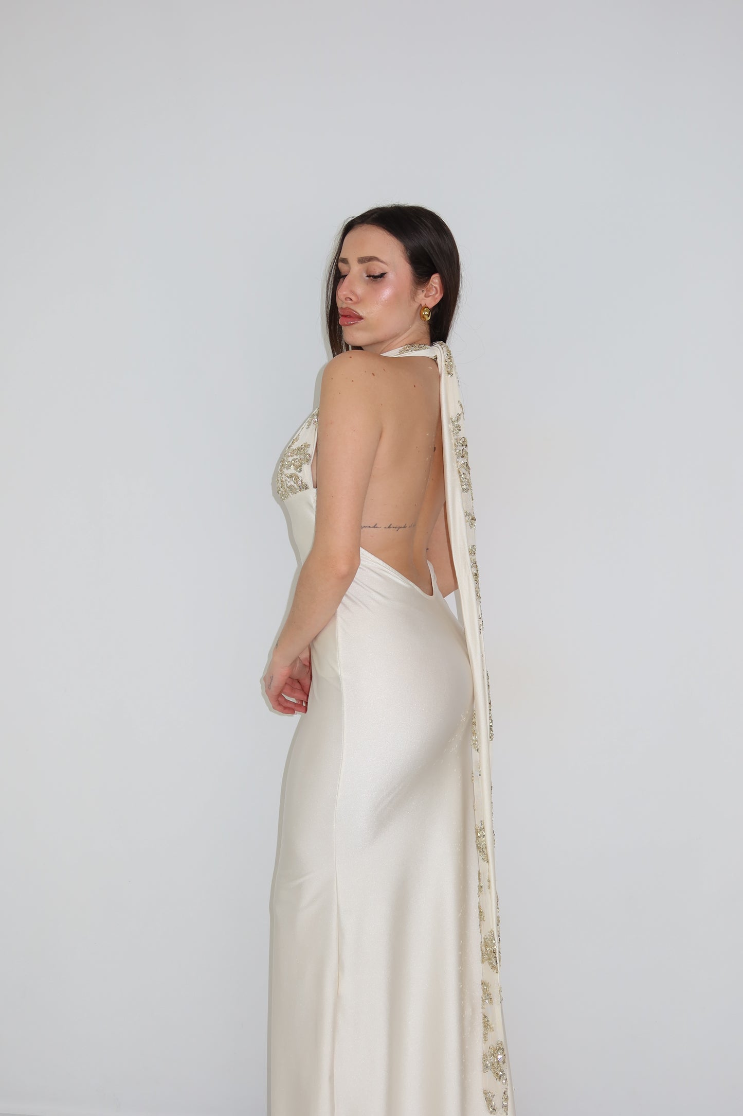 Vestido Promesa Blanco Roto