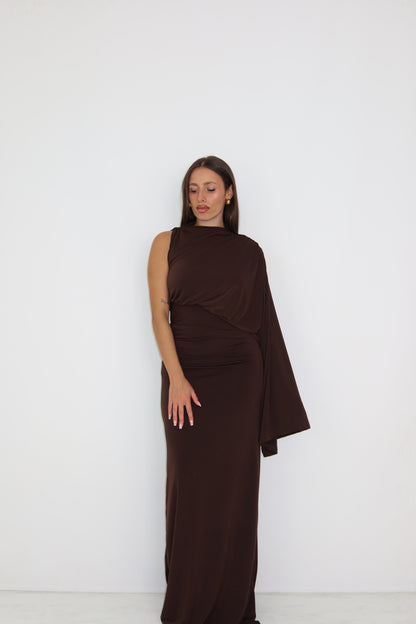 Vestido Luné Marrón