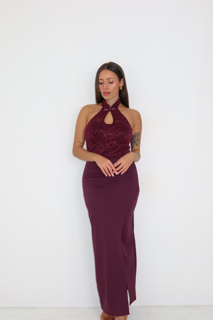 Vestido Seraya Granate
