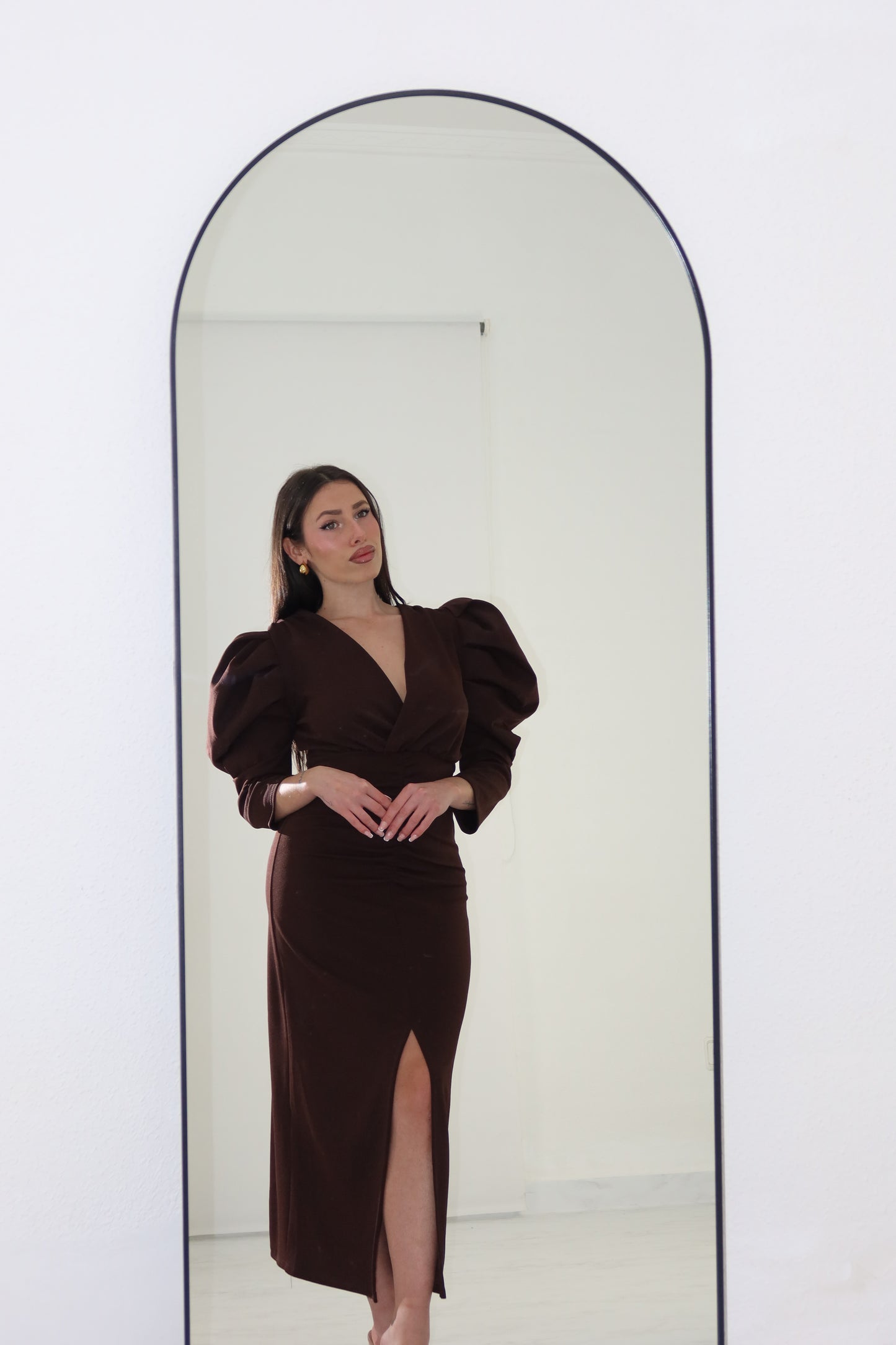 Vestido Martina Marrón