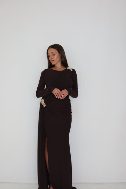 Vestido Arya Marrón