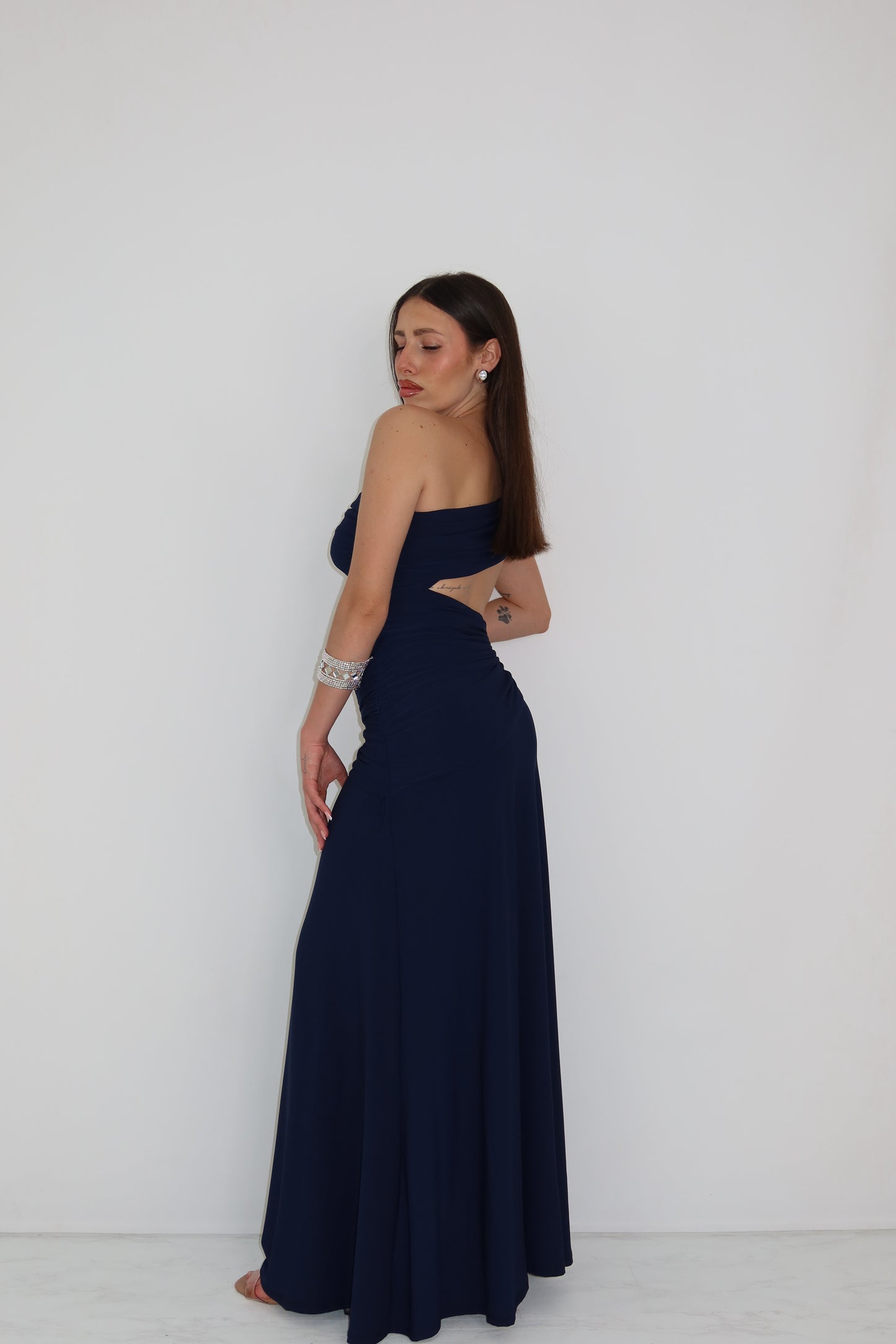 Vestido Negara Azul Marino