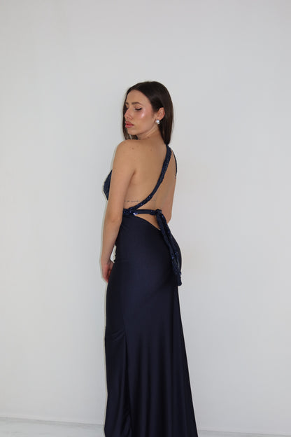 Vestido Promesa Azul Marino