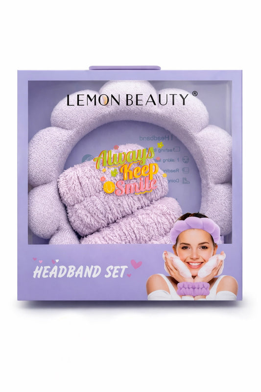 Set de diadema facial con muñequeras