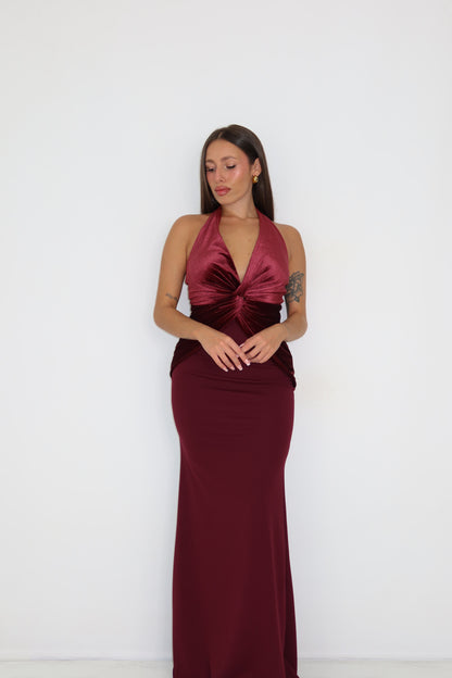 Vestido Neda Granate