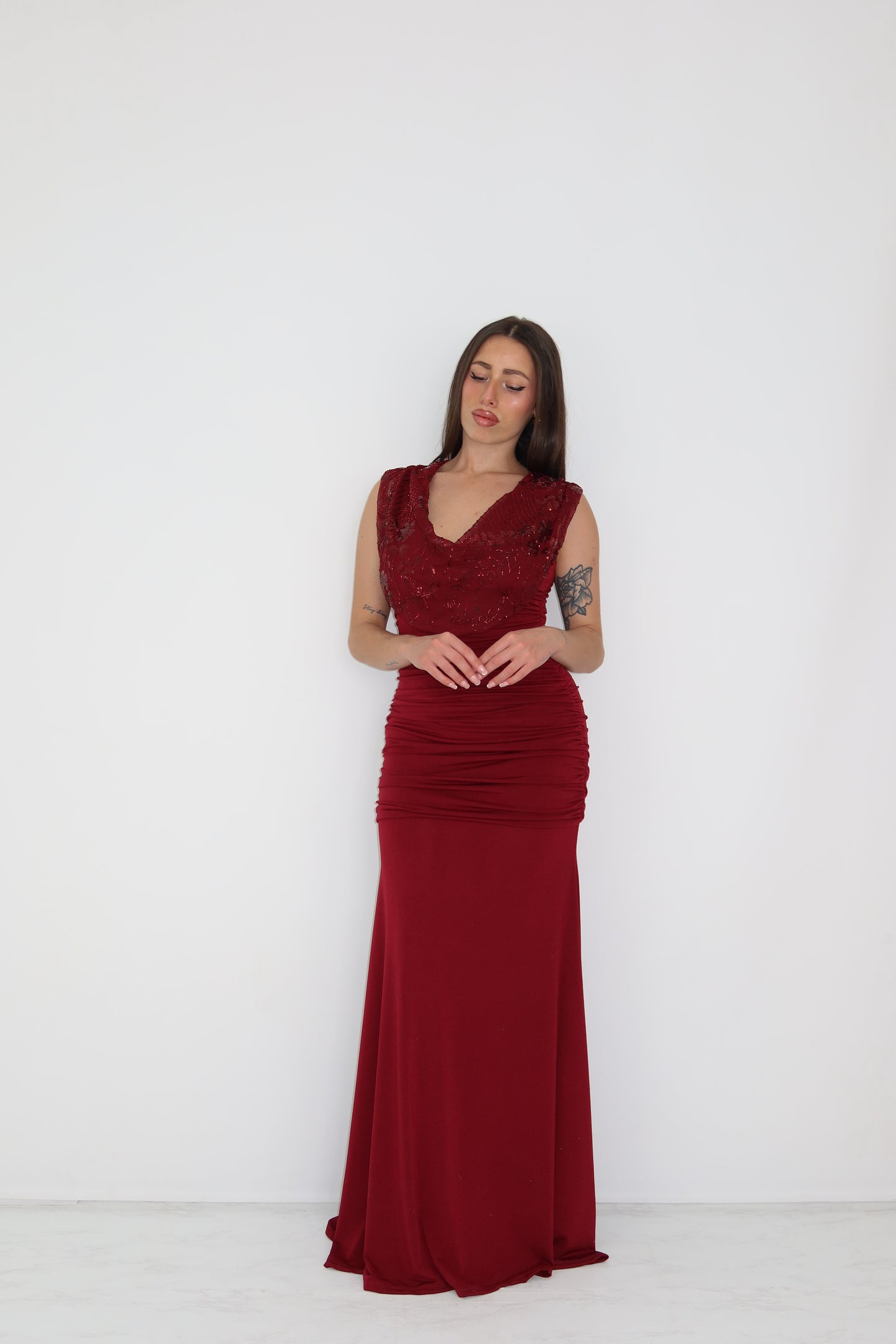 Vestido Iria Granate