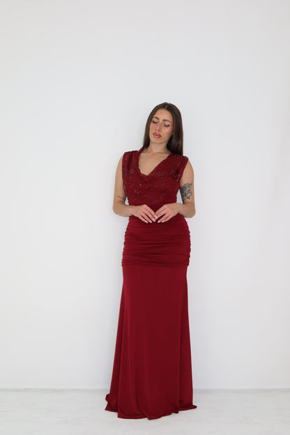 Vestido Iria Granate