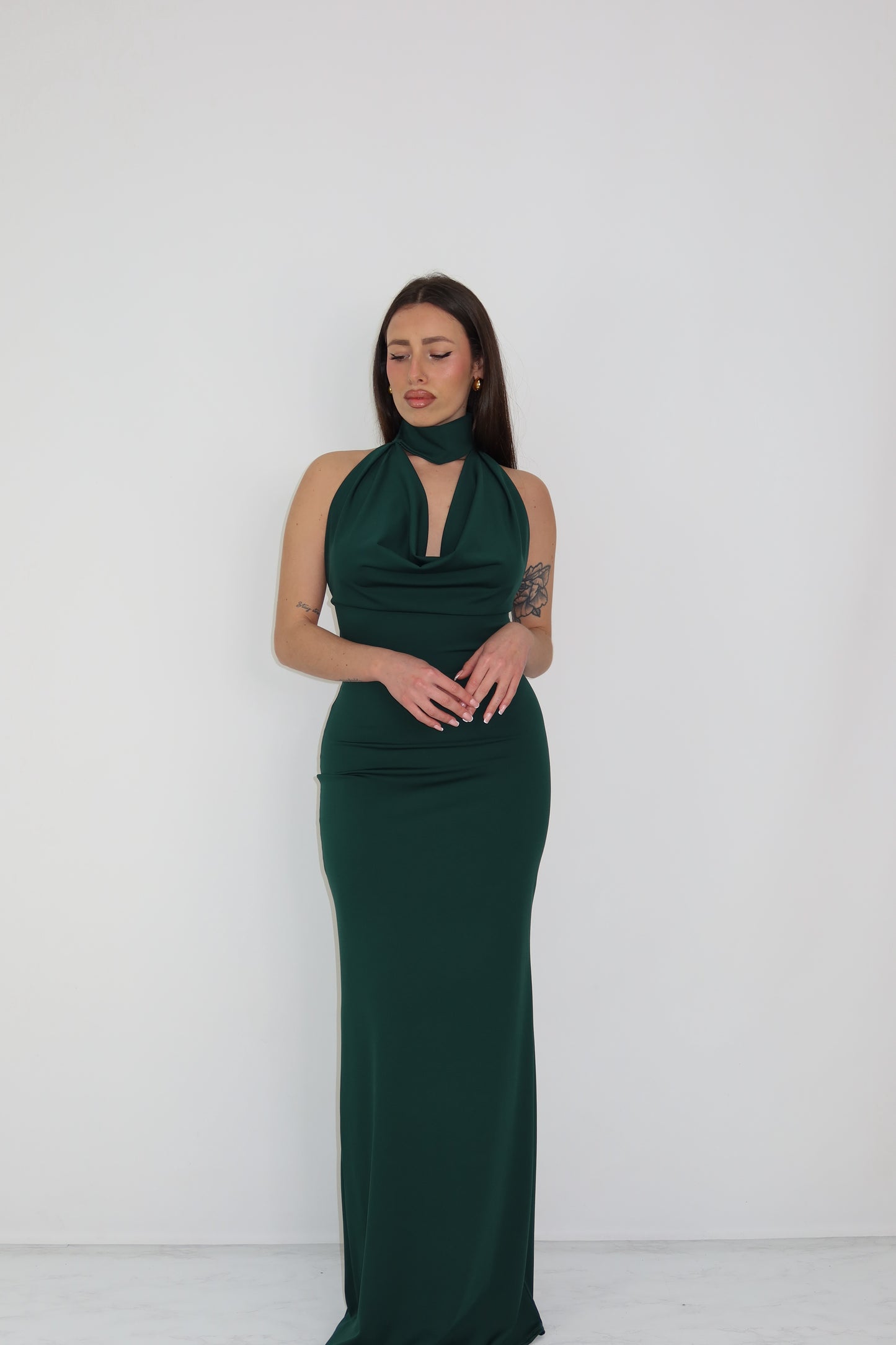 Vestido Thila Verde Garrafa