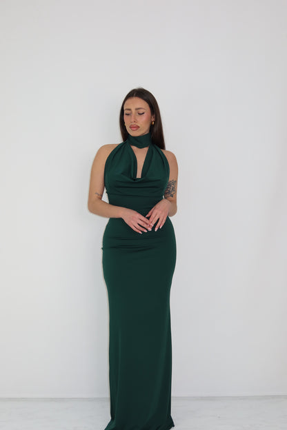 Vestido Thila Verde Garrafa