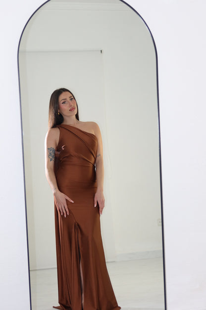 Vestido Dass Marrón