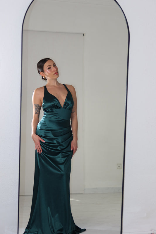 Vestido Euphoria Verde Botella