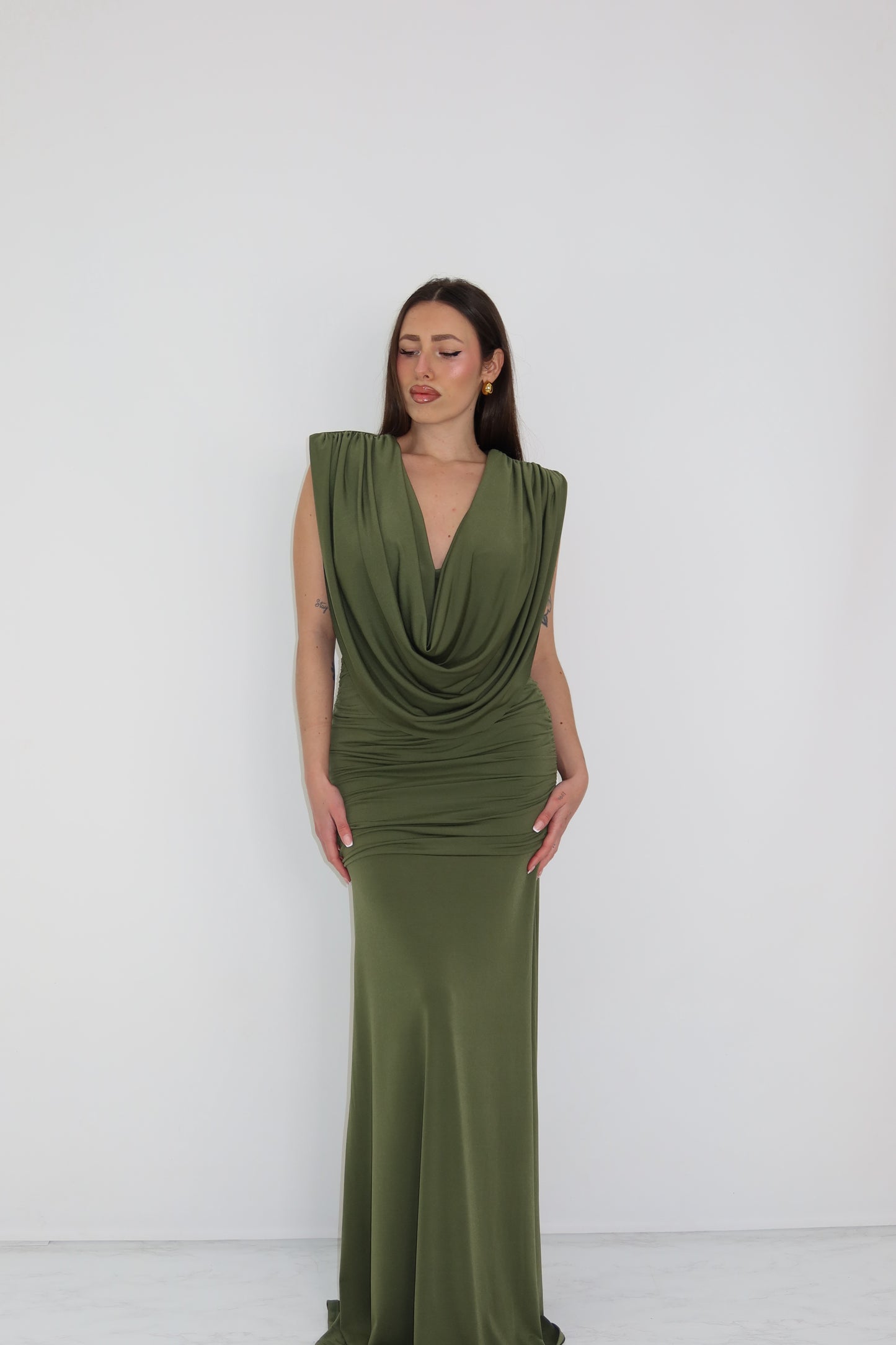 Vestido Victoria Verde Kaki