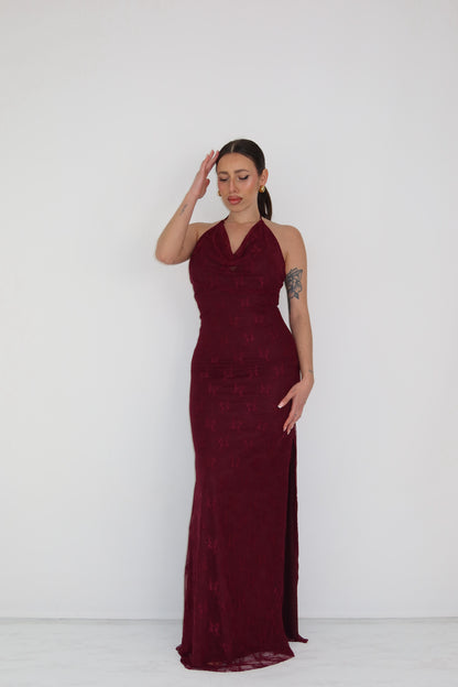 Vestido Malta Granate